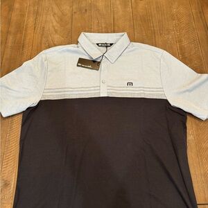 Travis Mathew XL Teal/Green & Black Polo - Brand New w/tags.